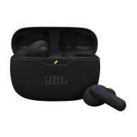 JBL Wave Beam 2 - Black - True Wireless Noise Cancelling Earbuds - Hero
